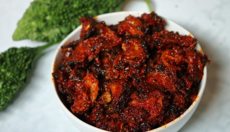 bitter gourd pickle,hunger struck,food,easy recipe