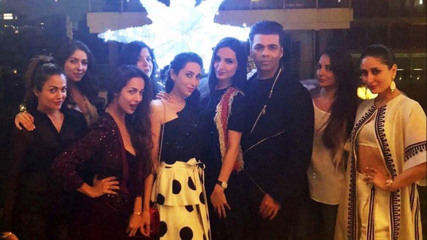 bollywood christmas party,christmas party,malaika arora,Kareena Kapoor Khan,amrita arora,karan johar,seema khan