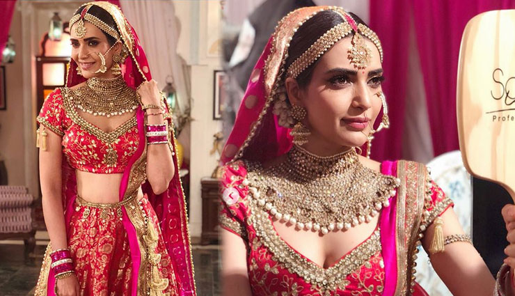 दुल्हन के लिबास में बला की खूबसूरत लग रही है ये टीवी एक्ट्रेस, देखे तस्वीरे