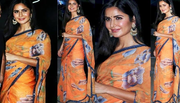 भारत फिल्म के प्रमोशन में दिखा कटरीना का साड़ी अवतार, सभी को आया बेहद पसंद fashion tips,katrina kaif fashion,celebrity fashion,katrina kaif saree look,movie bharat pramotion look
