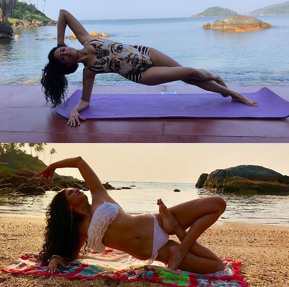 बिकिनी में कविता कौशिक का हॉट योगा, तस्वीरें सोशल मीडिया पर वायरल kavita kaushik,kavita kaushik bikini photos,kavita kaushik photos