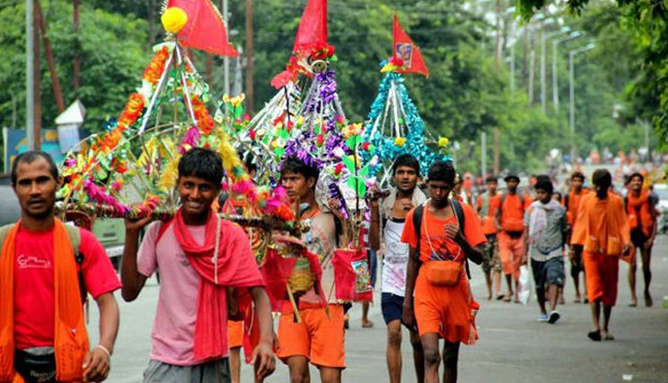 kanwar yatra 2022,female kanwariya,when kawad yatra start 2022