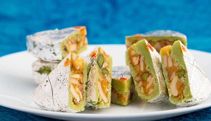 kesar kaju pista barfi,kesar kaju pista barfi party,kesar kaju pista barfi special occasion,kesar kaju pista barfi sweet dish,kesar kaju pista barfi ingredients,kesar kaju pista barfi recipe,kesar kaju pista barfi tasty,kesar kaju pista barfi delicious