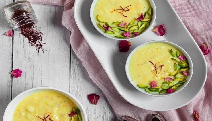 kesar phirni recipe,recipe,recipe in hindi,special recipe,bakrid special