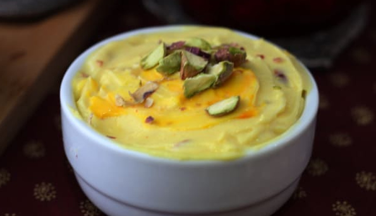 kesar pista shrikhand,shrikhand recipe,sweet recipe,dessert recipe