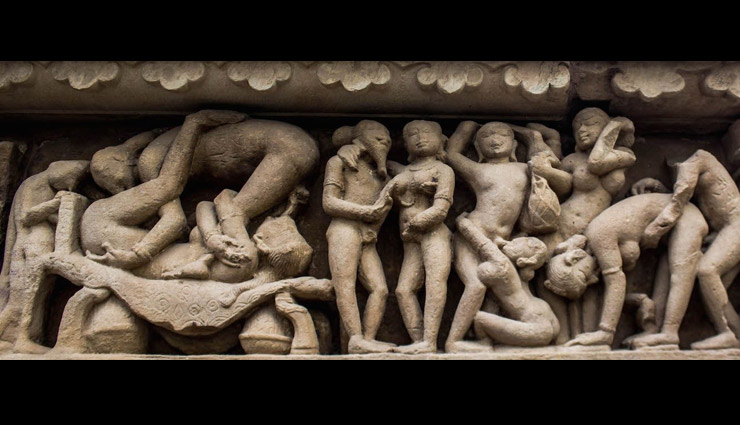 khajuraho temples,khajuraho temples myth,khajuraho temples story,khajuraho temples erotic idols,khajuraho temples idols,erotic and nude idols in temple,indian temples myth
