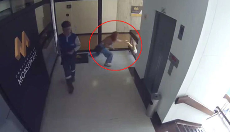 चौथी मंजिल से नीचे गिरने वाला था बच्‍चा, मां की फुर्ती आई काम, वीडियो वायरल