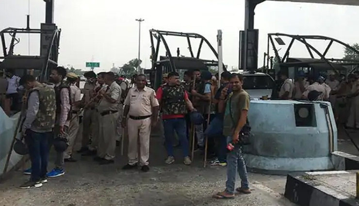 haryana,karnal/police lathicharge,farmers,bastara toll plaza