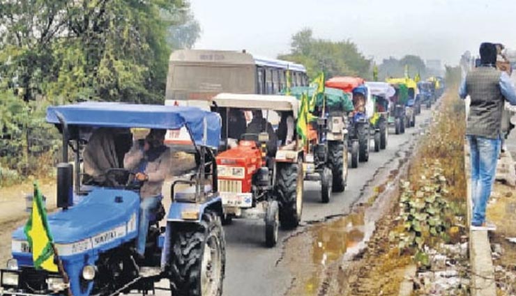 सर्द हवाओं ने किसानों को और बनाया मजबूत, टिकरी से शाहजहांपुर बॉर्डर पहुंचे 7 हजार किसान
