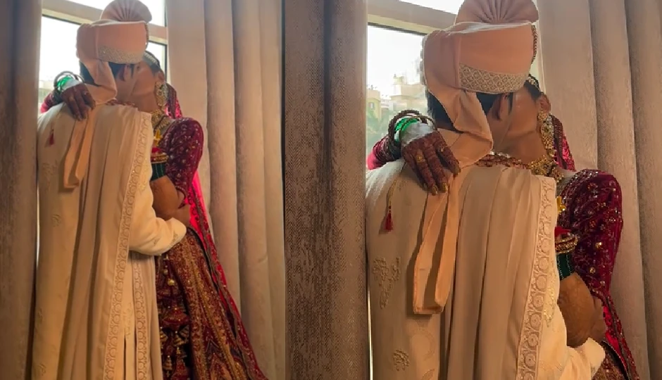शादी वाले दिन ही दूल्हे का रोमांटिक मूव, दुल्हन संग कैमरे के सामने किया लिपलॉक; वायरल वीडियो पर यूजर्स ने कसे तंज