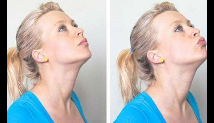 healthy living,5 exercises to get rid of double chin,double chin,easy ways to get rid of double chin,how to get rid of chin chin,easy exercises to remove chin fat,exercises for double chin