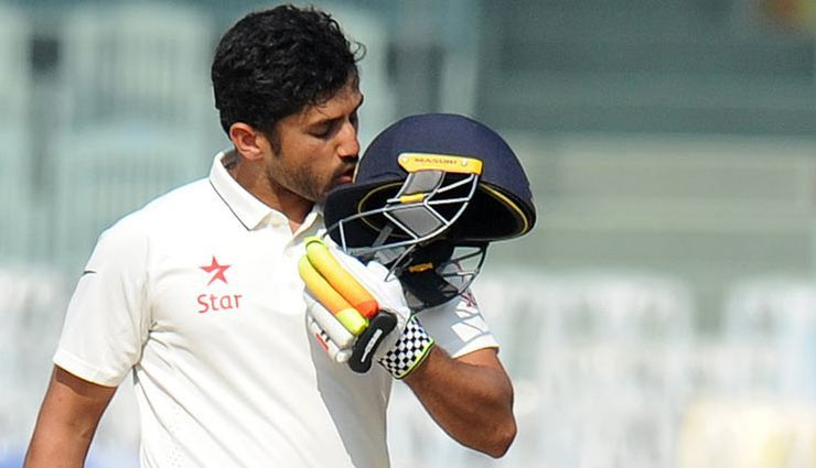 karun nair,nternational cricket,test cricket,three centuries together,records by karun nair