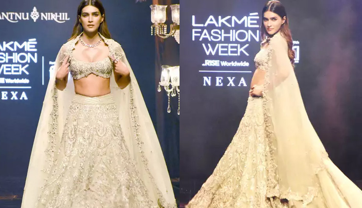kriti sanon,kriti sanon bridal lehenga choli lakme fashion week,kriti sanon photos,kriti sanon hot photos,kriti sanon ramp show,fashion news in hindi