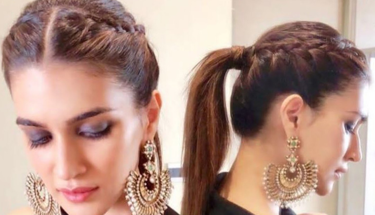 bollywood navratri hairstyles,navratri 2024 hairstyles,kriti sanon ponytail hairstyle,ananya panday side-parted lob,alia bhatt navratri hairstyle,sonam kapoor high bun,janhvi kapoor messy bun,kiara advani fishtail braid,mouni roy pigtail braids,festive hairstyles,bollywood inspired hairstyles,ethnic hairstyles,navratri hair ideas,easy navratri hairstyles