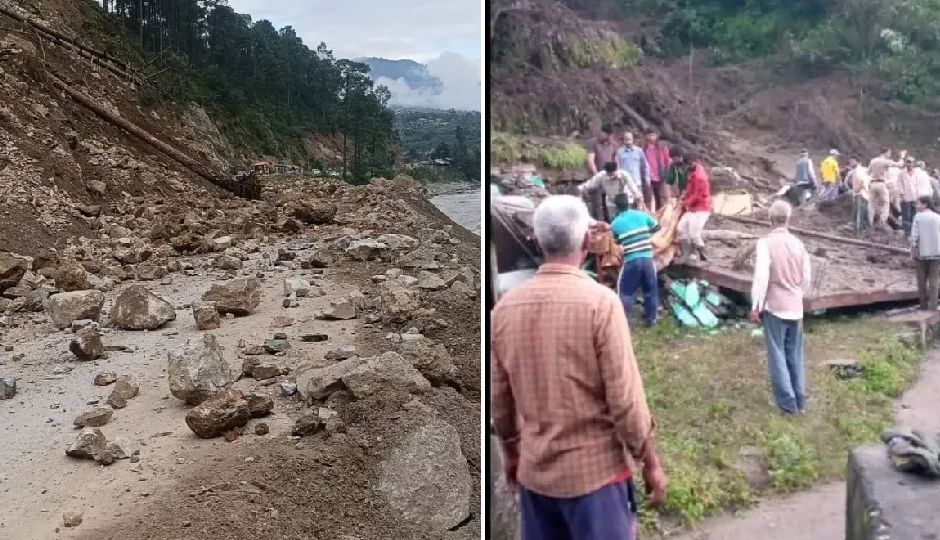 कुल्लू में फिर भूस्खलन का कहर, शर्मानी गांव में 5 लापता, एक शव मिला