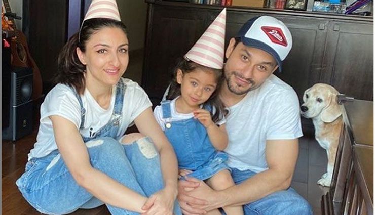 kunal khemu,soha ali khan,inaya,instagram post,kunal khemu teaches yoga to his daughter inaya,father day 2020,mates and me