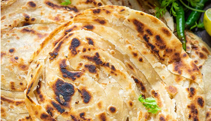 lachha parattha,paratha recipe,main course recipe
