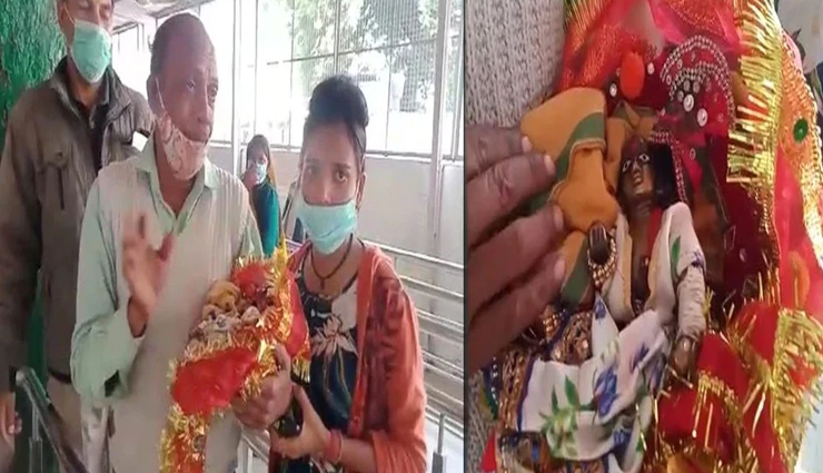 भक्त और लड्डू गोपाल का अनोखा रिश्ता, नहलाते समय मूर्ती गिरने से टूटा हाथ, रोते हुए अस्पताल पहुंचा पुजारी 