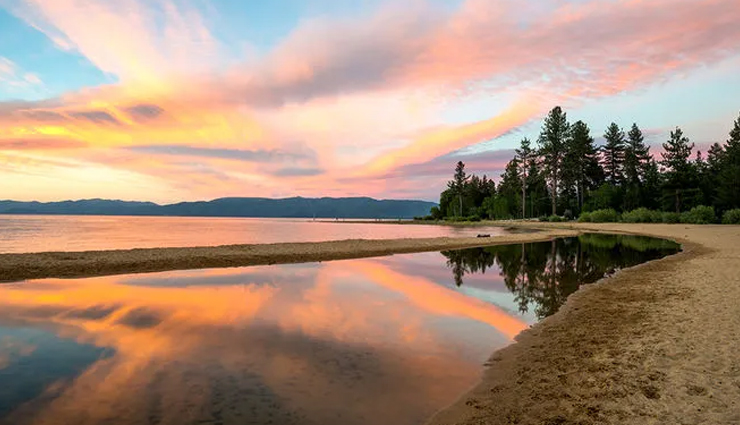 lake tahoe,beaches to visit in lake tahoe,kings beach,chimney beach,sand harbor beach,pope beach,kiva beach,nevada beach