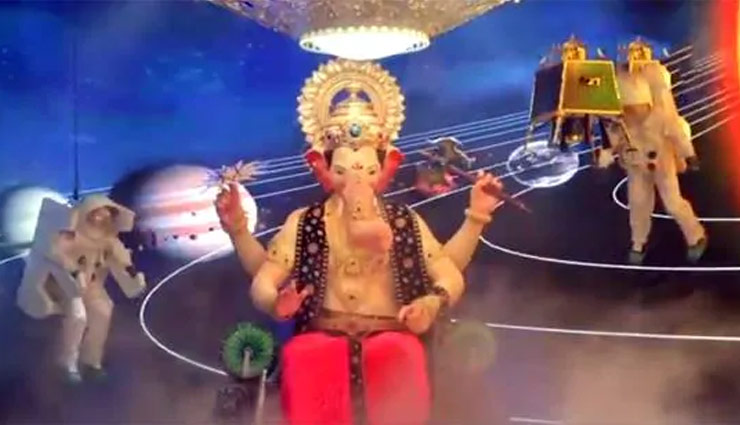 गणेश चतुर्थी : स्पेस में घूमते दिखे लालबाग के राजा, सामने आई पहली झलक
