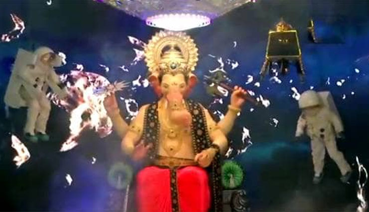 lalbaugcha raja,ganpati,chandrayaan 2,lalbaugcha raja first look,ganesh chaturthi 2019,maharashtra,news,news in hindi