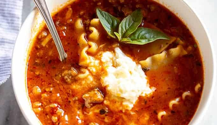 Recipe- Healthy and Gluten Free Lasagna Soup