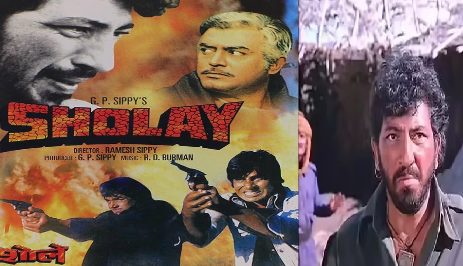 sholay,bollywood classics,amitabh bachchan,dharmendra,Hema Malini,sanjeev kumar,amjad khan,ramesh sippy,indian cinema,bollywood history