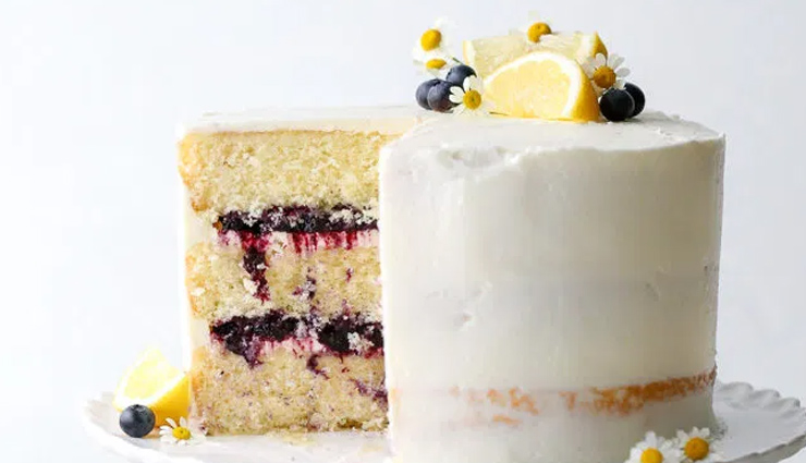 Recipe- Lemon Blueberry Cake Dessert for Breakfast