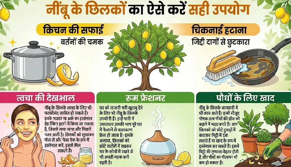 गर्मियों में नींबू का जमकर हो रहा इस्तेमाल? छिलकों को फेंकने की जगह ऐसे करें उपयोग