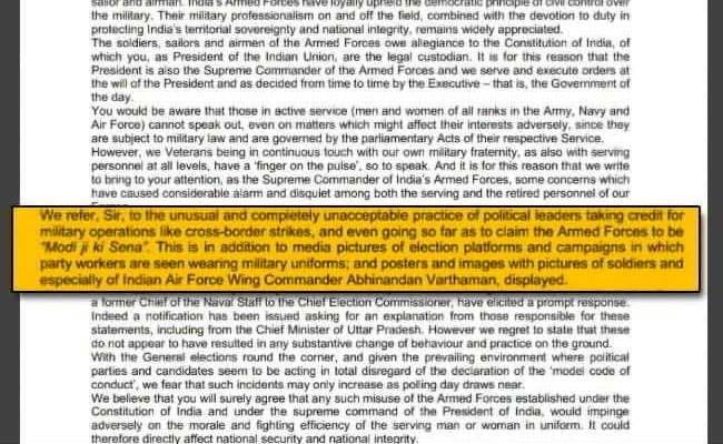 lok sabha election 2019,narendra modi,army veterans,ramnath kovind,modi government,politicizing army,news,national news,news in hindi