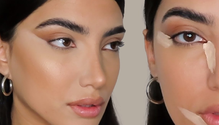 natural eye lift makeup tips,concealer triangle technique,concealer application tips,under-eye brightening techniques,makeup for under-eye discoloration,concealer for dark circles,makeup tips for brighter eyes,eye makeup tricks with concealer,concealer for eye contouring,color correcting makeup techniques,concealer brush techniques,natural shadow effect makeup,makeup for deep skin tones,highlighting with concealer,illuminating under-eye makeup,makeup tips for contouring nose,nose contouring with concealer,smiling expression makeup tips,lifted pout makeup techniques,marionette lines concealer tricks