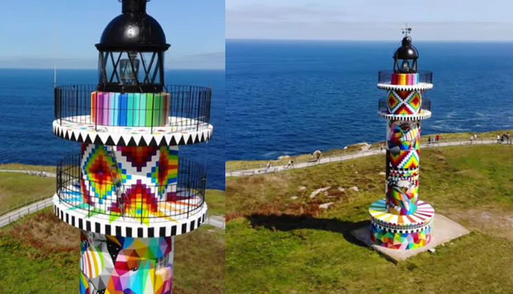 आर्टिस्ट ने बदल दी पुराने लाइट हाउस की रंगत, देखने के बाद तारीफ तो बनती है