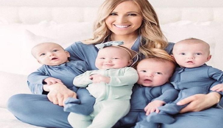 एक साथ चार बच्चों को जन्म देने वाली इस महिला की खूबसूरत तस्वीरें हो रहीं वायरल