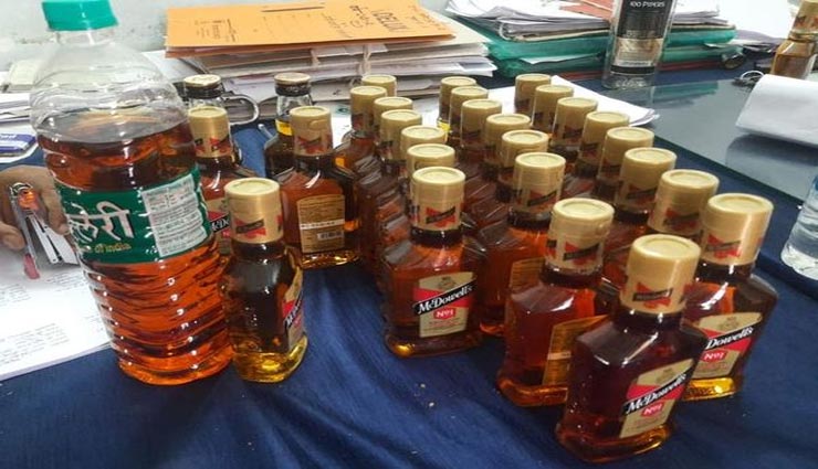 अजमेर : ब्रांडेड शराब की बोतलों में पानी की मिलावट, छापा मार दुकान की सील, 15 लाख का माल जब्त