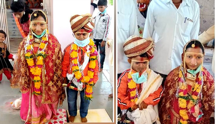 लॉकडाउन / चर्चा में ये शादी, 3 फीट का दूल्हा-4 फीट की दुल्हन