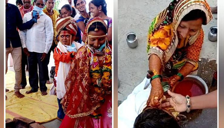 3 feet groom,4  feet bride,unique wedding,lockdown,dhule,maharasthara,weird news,coronavirus