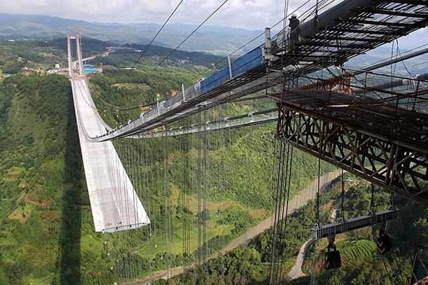 most dangerous bridges,dangerous bridges to cross in the world,dangerous bridges in the world,dangerous bridges,travel,hussaini hanging bridge,pakistan,sidu river bridge,china,storseisundet bridge,norway,longjiang suspension bridge,china,kuandinsky bridge of kuanda,russia