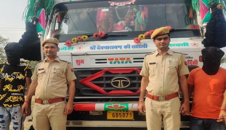 कोटा : कुछ घंटों में ही पुलिस गिरफ्त में आए फाइनेंस रिकवरी की आड़ में ट्रेलर लूट के दोनों बदमाश