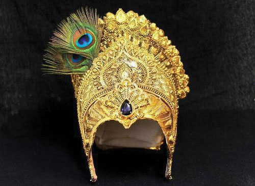 lord krishna crown,peacock feather,janmashtami special