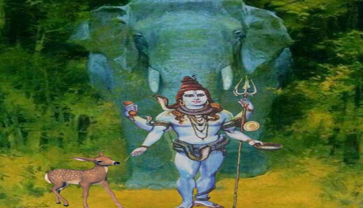 mythology,lord shiva,shani dev,lord shiva turned into an elephant,shani dev prakop