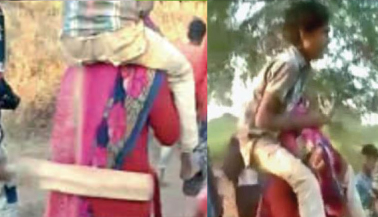 Madhya Pradesh News: गर्भवती महिला के साथ बदसलूकी, कंधे पर लड़के को बैठाकर घुमाया 3 km, डंडे-पत्थर भी मारे