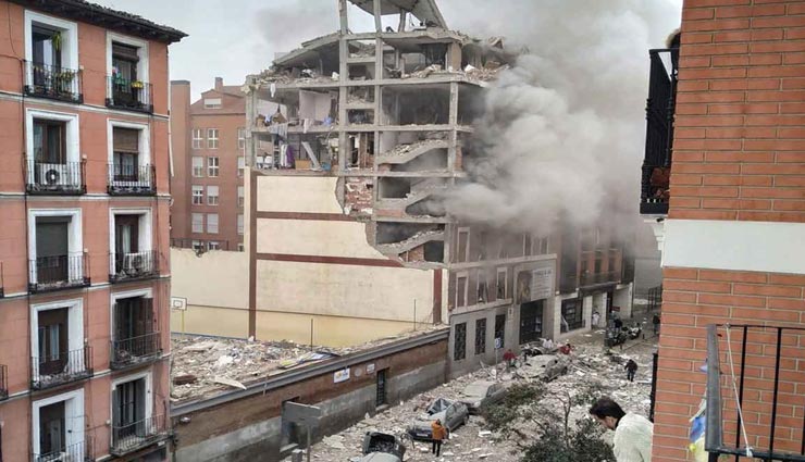 स्पेन : गैस रिसाव बना रिहायशी इमारत में विस्फोट का कारण, हुई चार लोगों की मौत