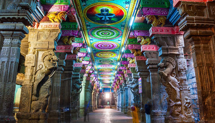 meenakshi amman temple facts,madurai meenakshi temple history,largest temple complex in tamil nadu,madurai temple architecture,sculptures in meenakshi temple,hall of thousand pillars madurai,meenakshi kalyanam festival,places to visit in madurai,madurai temple tours,top temples in south india