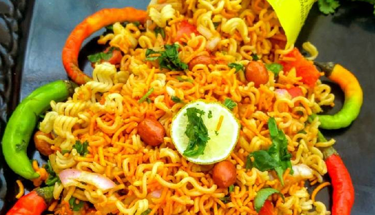 maggie bhel,bhel recipe,snacks recipe