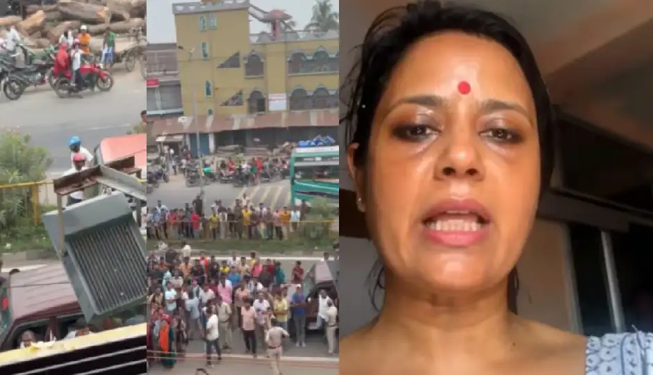 बंगाल में महुआ मोइत्रा पर अंडों से हमला, TMC ने बीजेपी कार्यकर्ताओं पर लगाया आरोप