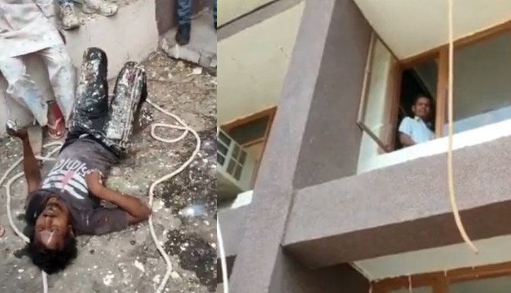 हरियाणा: फतेहाबाद में पेंट करते वक्त रस्सी टूटने से हुआ हादसा, दूसरी मंजिल से गिरा मजदूर