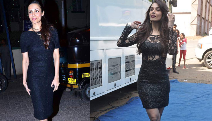 sushmita sen,malaika arora khan,shilpa shetty kundra,bollywood 40 plus actress in black dress,aisharya rai bachchan,kajol devgan