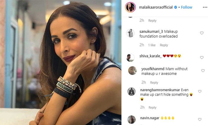 रानू मंडल के बाद हेवी मेकअप को लेकर अब मलाइका अरोड़ा हो रहीं  है सोशल मीडिया पर ट्रोल
