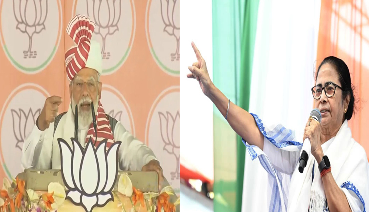 BJP और TMC का आरोप प्रत्यारोप, प्रधानमंत्री झूठ बोल रहे हैं, तृणमूल के गुंडे महिलाओं को धमका रहे