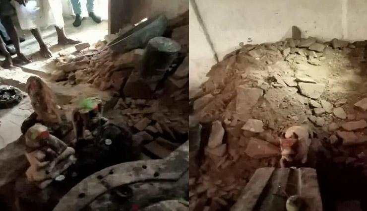 MP News: खजाने की लालच में बदमाशों ने खोद डाला पूरा मंदिर, कुछ नहीं मिला तो 5000 रुपए लूटकर भागे 